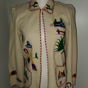 Vintage Lopez Hand Embroidered Jacket